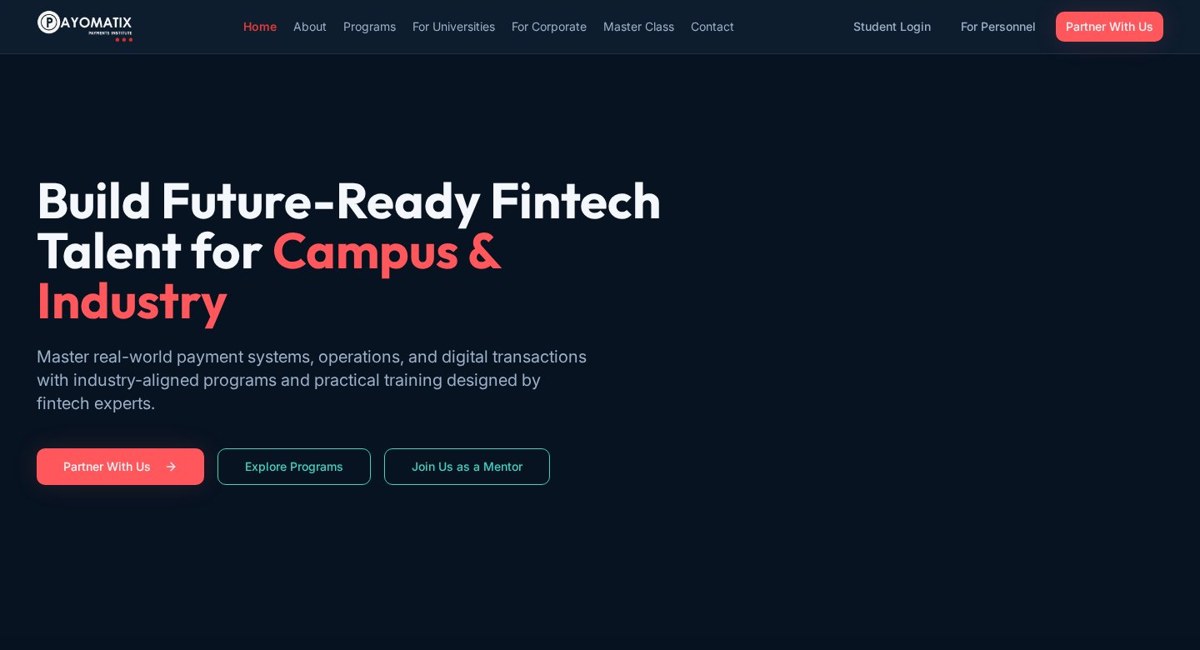 Payomatix Payments Institute brand visual